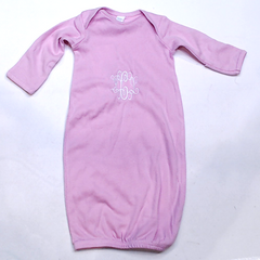 BLOOPER KIDS: Monogrammed Baby Layette Gown