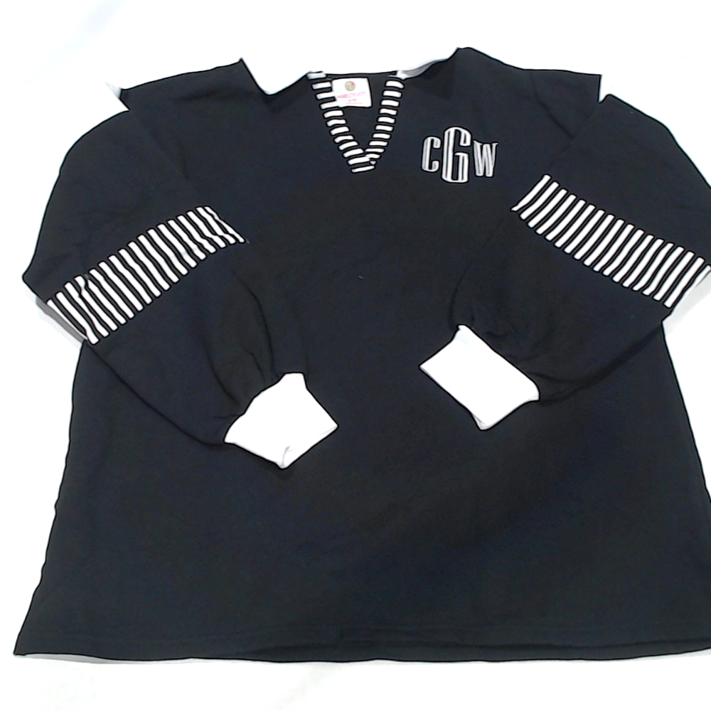 BLOOPER CLOTHING: Monogrammed Colorblock Sweatshirt