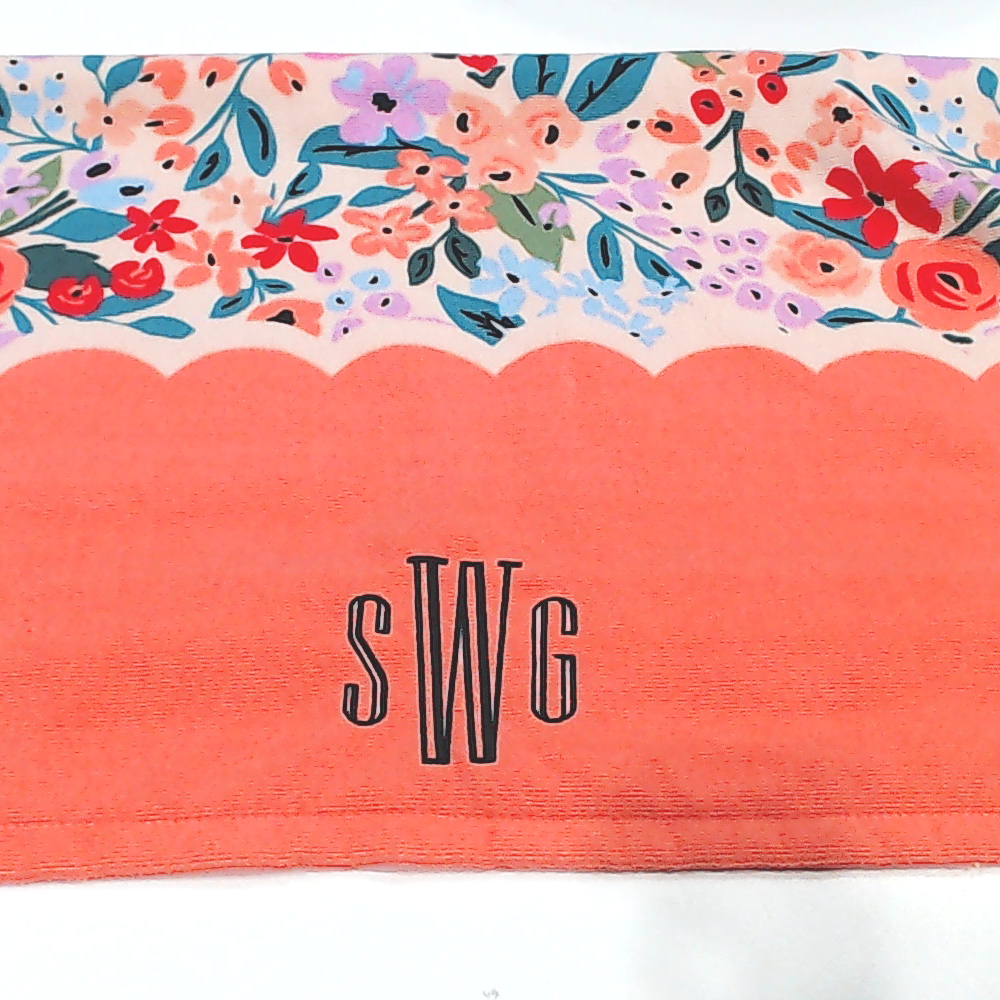 BLOOPER SWIM: Monogrammed Beach Towel