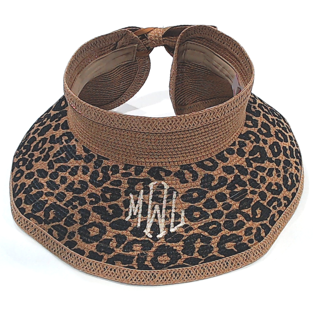BLOOPER ACCESSORY: Monogrammed Packable Straw Visor