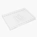Monogrammed Scallop Acrylic Tray