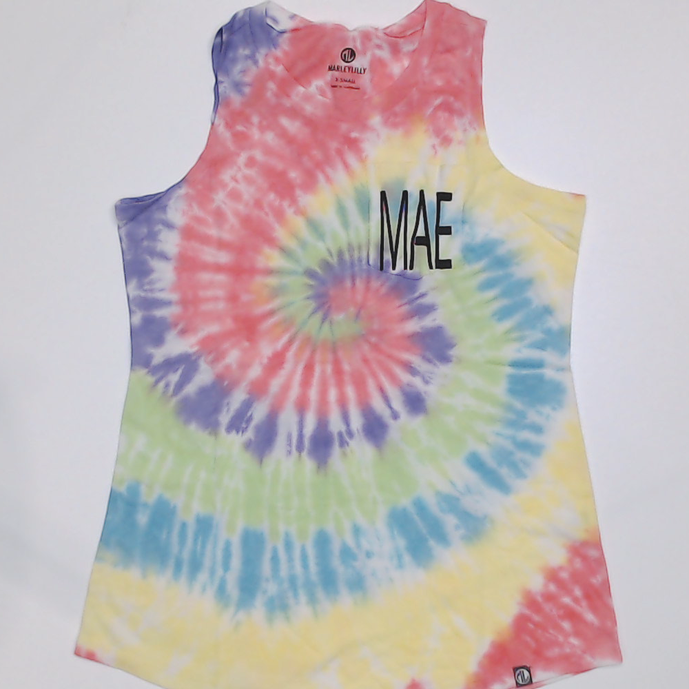 BLOOPER CLOTHING: Monogrammed Tie Dye Tank Top