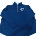 BLOOPER CLOTHING: Monogrammed Quarter Zip Sweatshirt