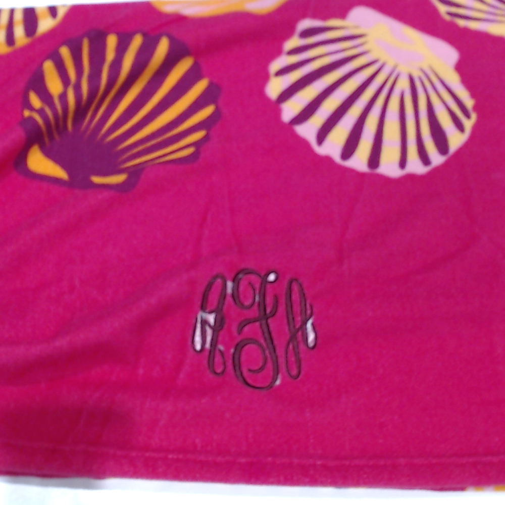 BLOOPER SWIM: Monogrammed Beach Towel