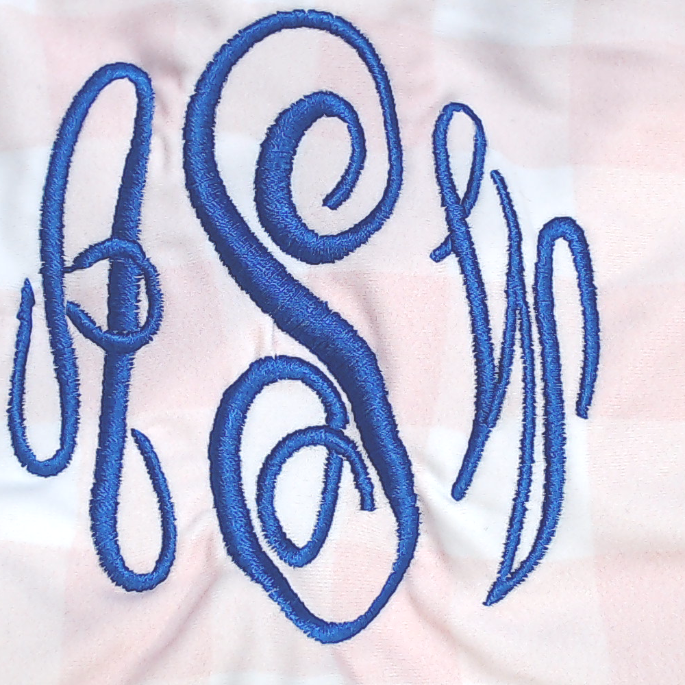 BLOOPER SWIM: Monogrammed High Neck Bikini Top