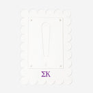 Sigma Kappa Scalloped Picture Frame | Clear