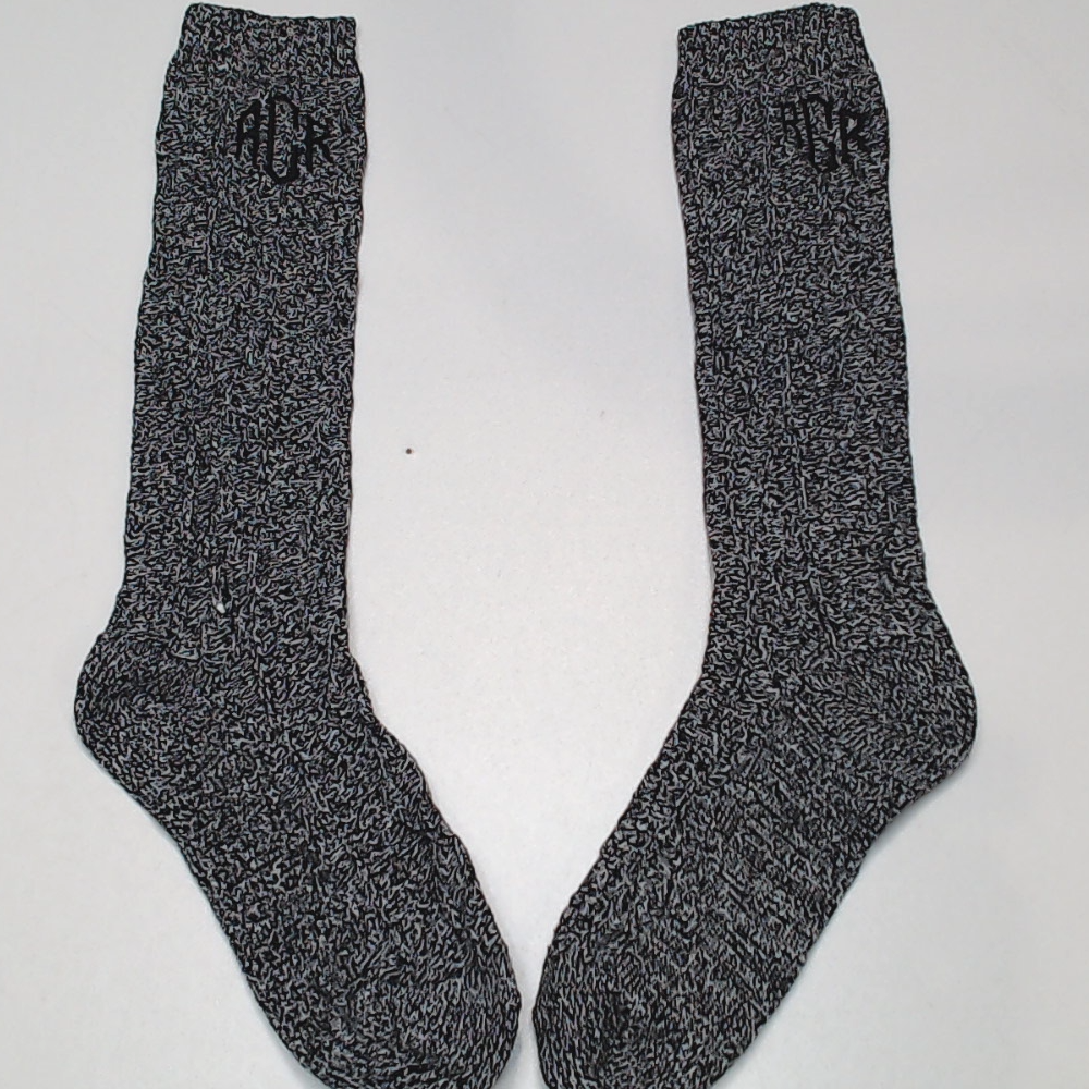 BLOOPER ACCESSORY: Monogrammed Socks