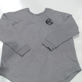 BLOOPER CLOTHING: Monogrammed Open Back Sweatshirt