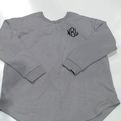 BLOOPER CLOTHING: Monogrammed Open Back Sweatshirt