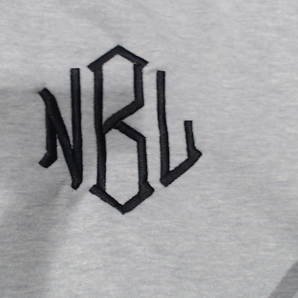 BLOOPER CLOTHING: Monogrammed Open Back Sweatshirt