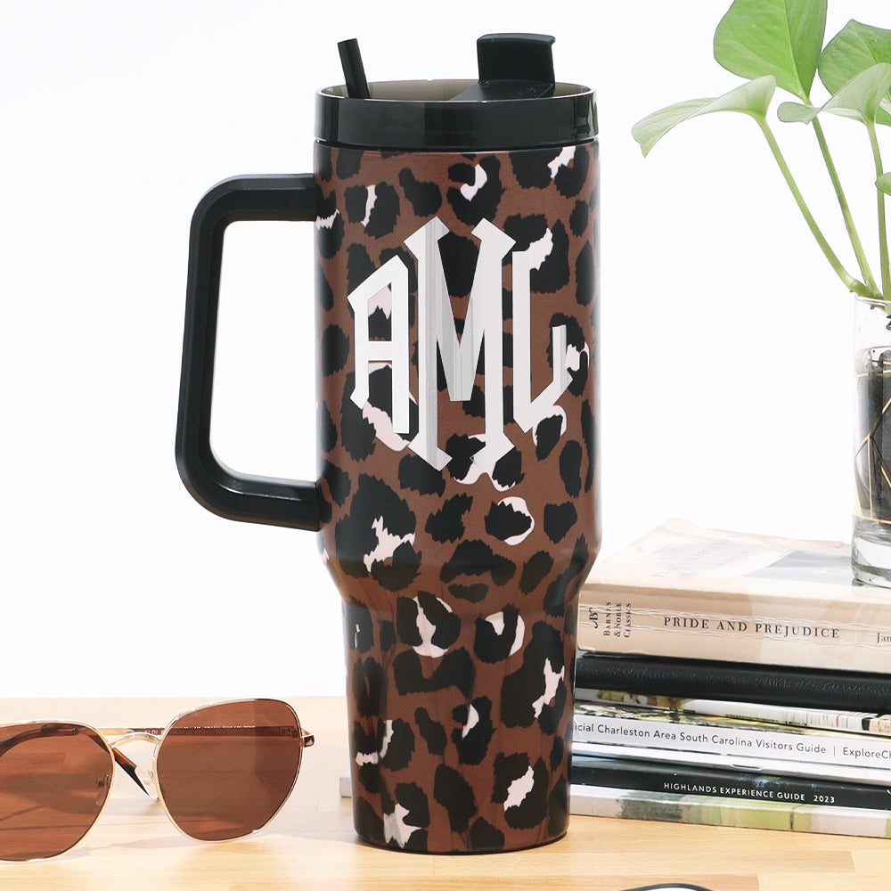 Personalized Insulated Tumbler with Handle | Marleylily – Marleylilly