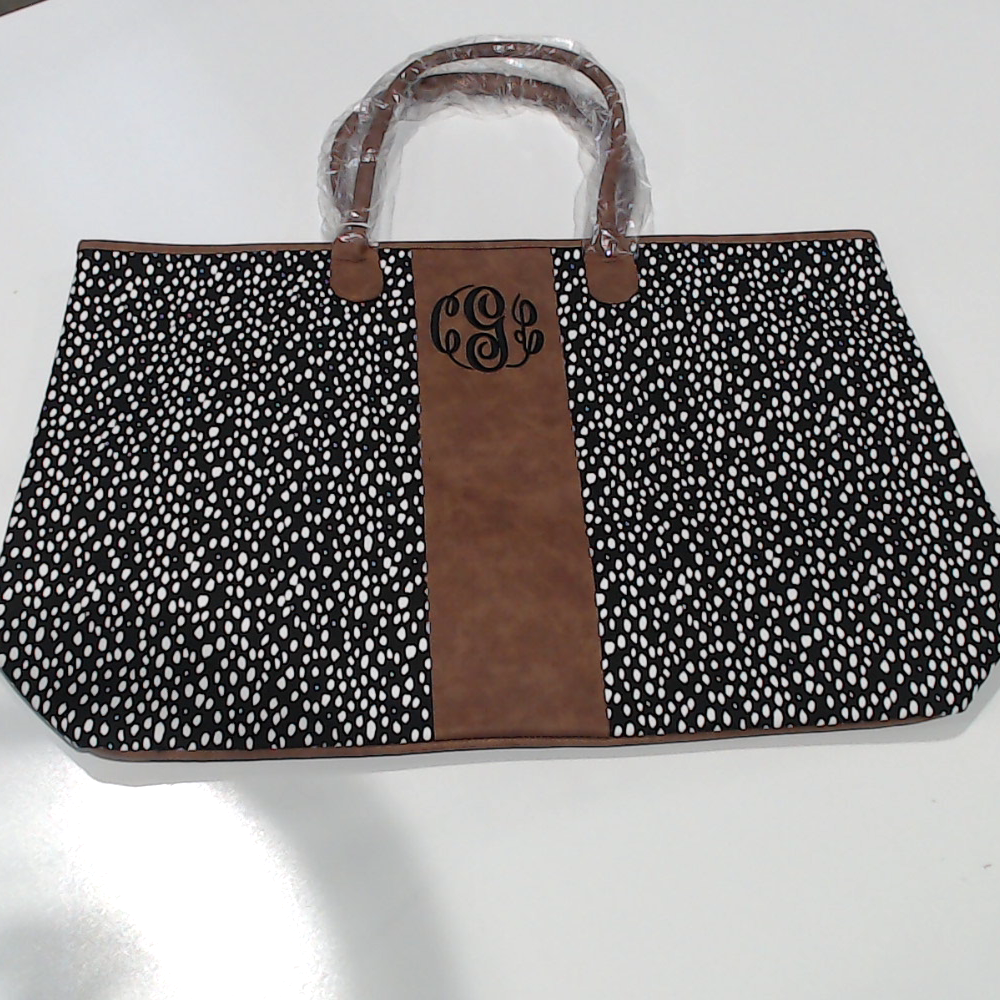 BLOOPER BAG: Monogrammed Dottie Weekender