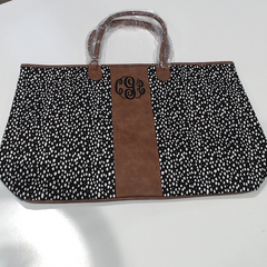 BLOOPER BAG: Monogrammed Dottie Weekender