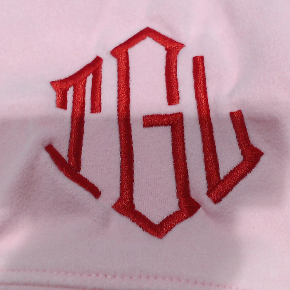 BLOOPER CLOTHING: Monogrammed Sequin Hearts Sweatshirt