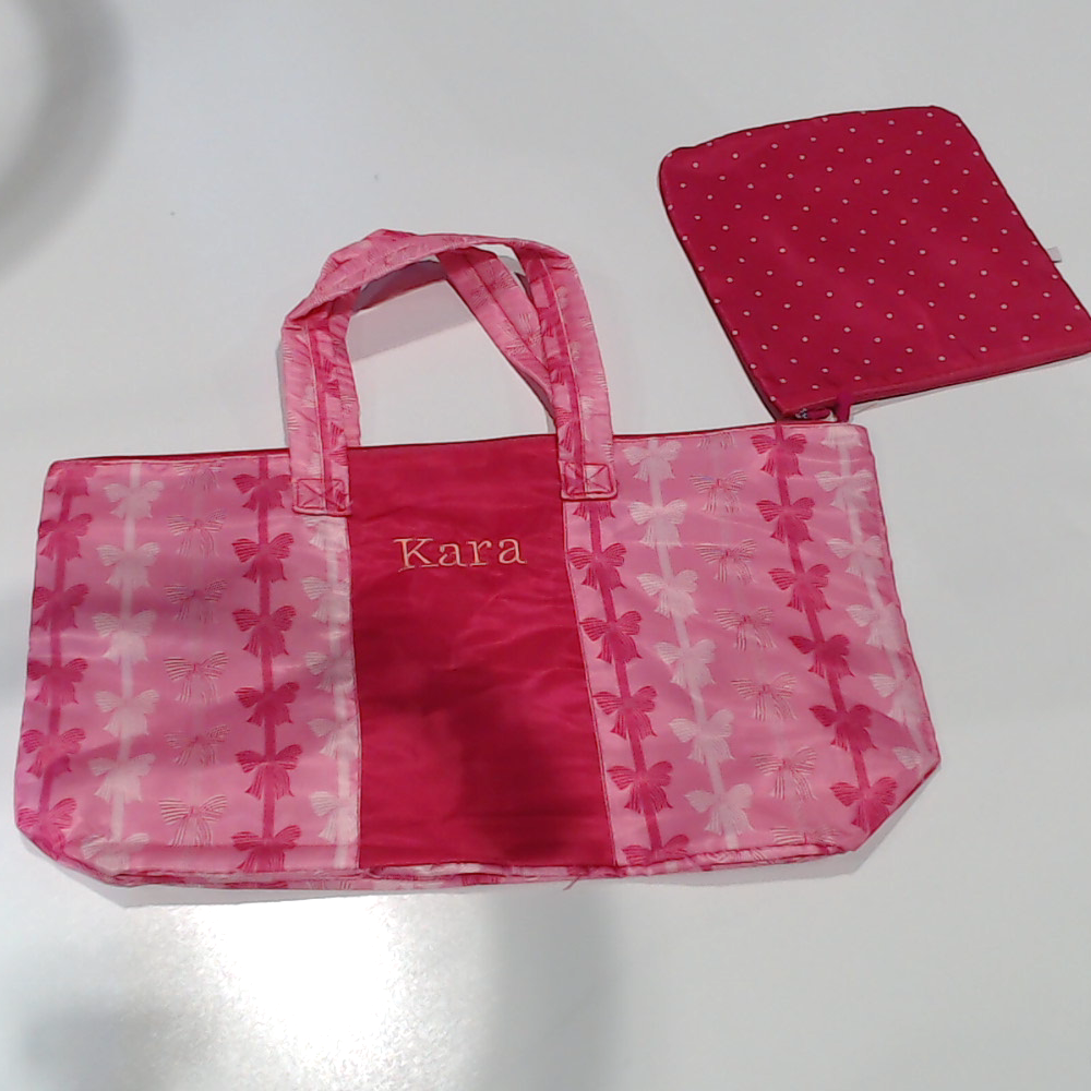 BLOOPER BAG: Monogrammed Packable Weekend Duffel Bag