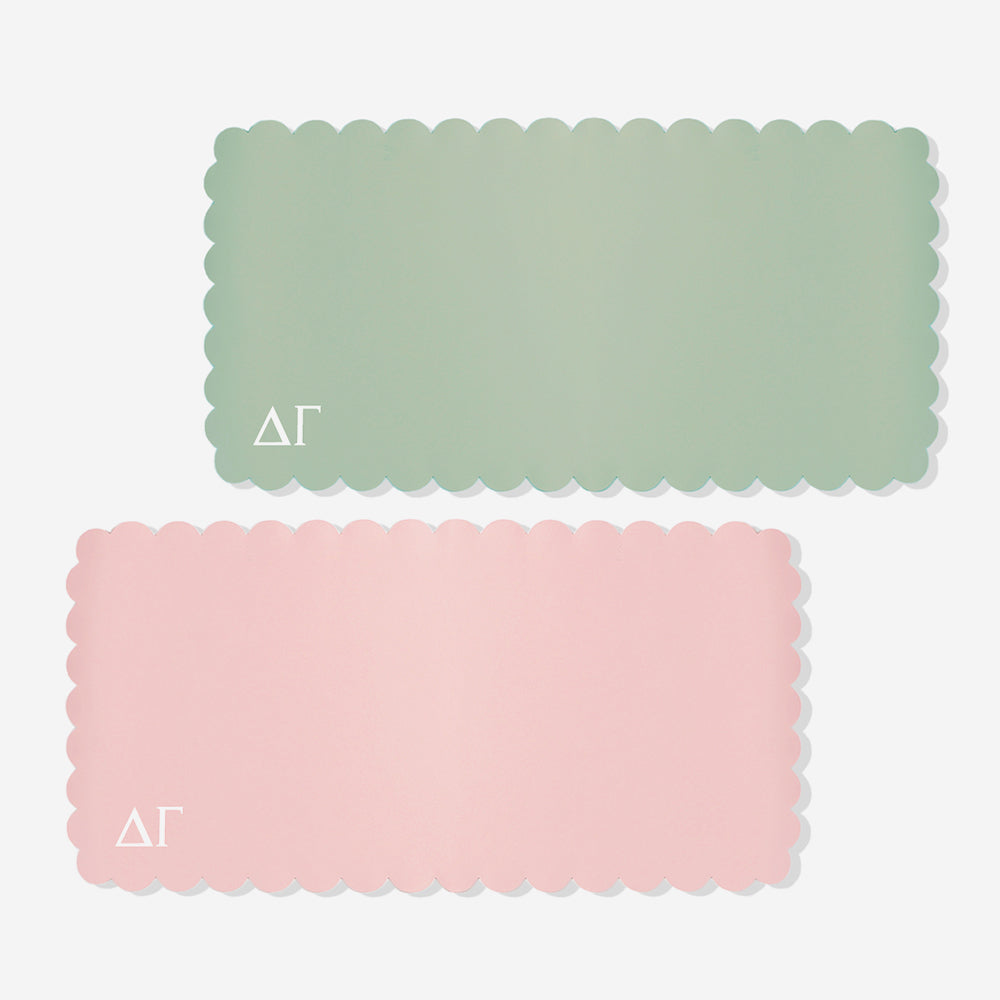 Delta Gamma Desk Mat | Faux Leather Sorority Desk Accessory