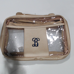 BLOOPER ACCESSORY: Monogrammed Clear Toiletry Case