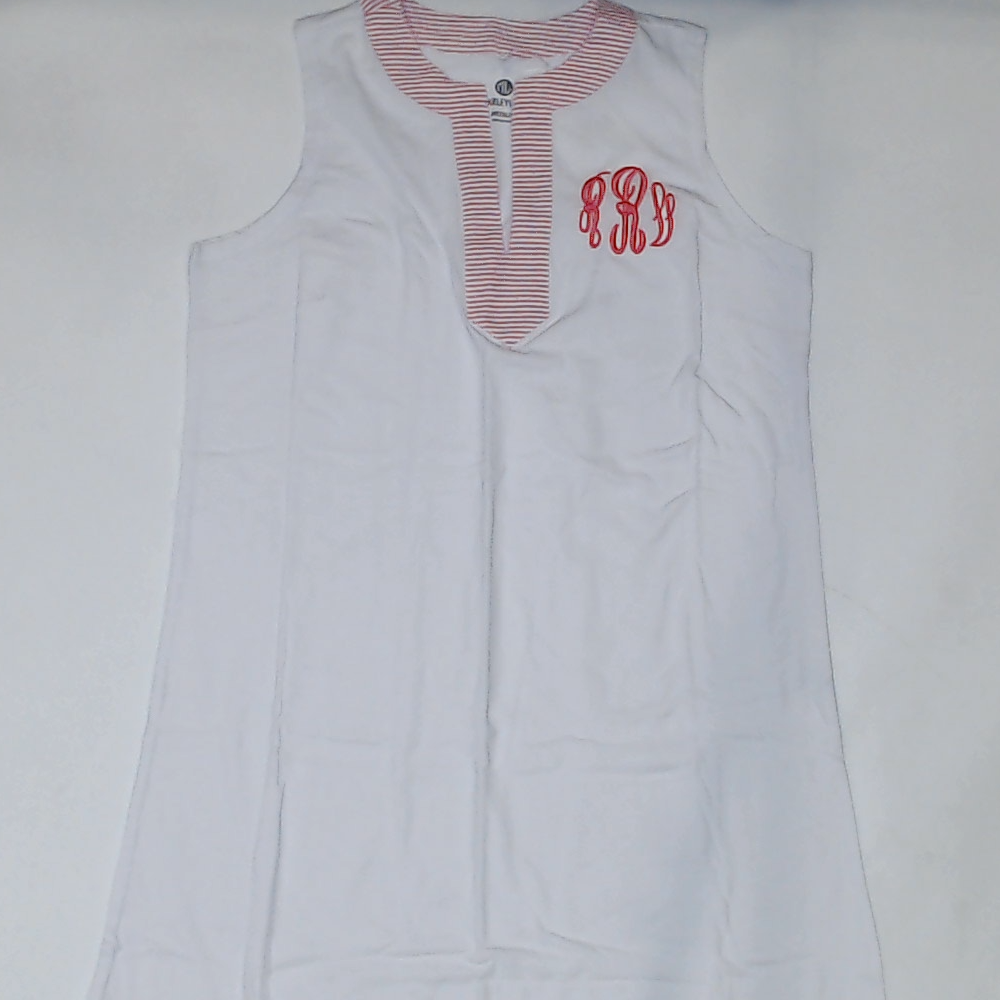 BLOOPER SWIM: Monogrammed Sleeveless Cover Up
