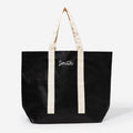 monogrammed waterproof tote in black sp26