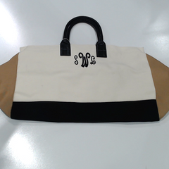 BLOOPER BAG: Monogrammed Upscale Weekender