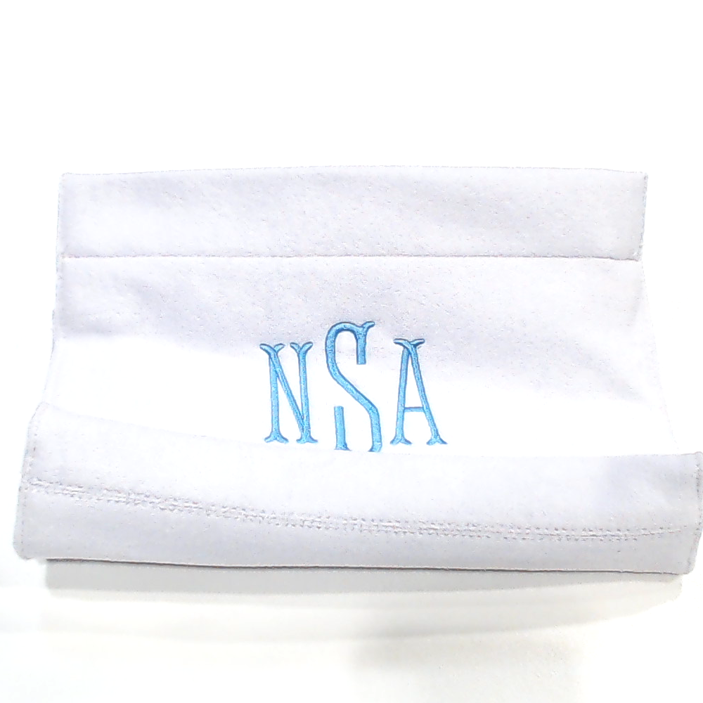 BLOOPER BAG: Monogrammed Terry Toiletry Bag