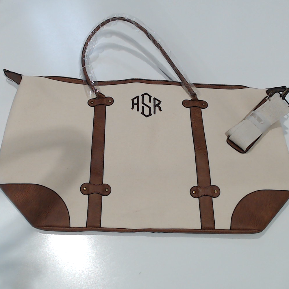 BLOOPER BAG: Monogrammed Vintage Weekender