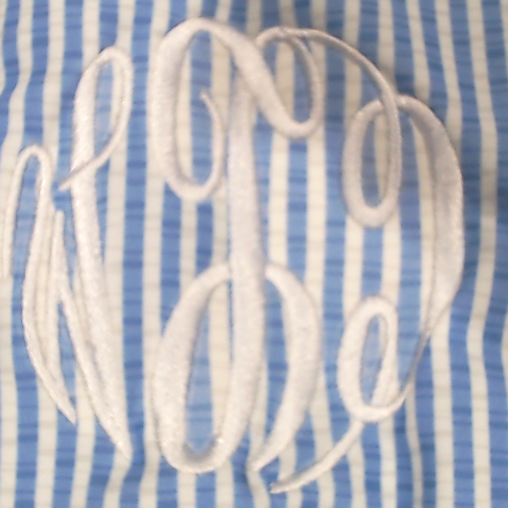 BLOOPER SWIM: Monogrammed Ruched Tankini