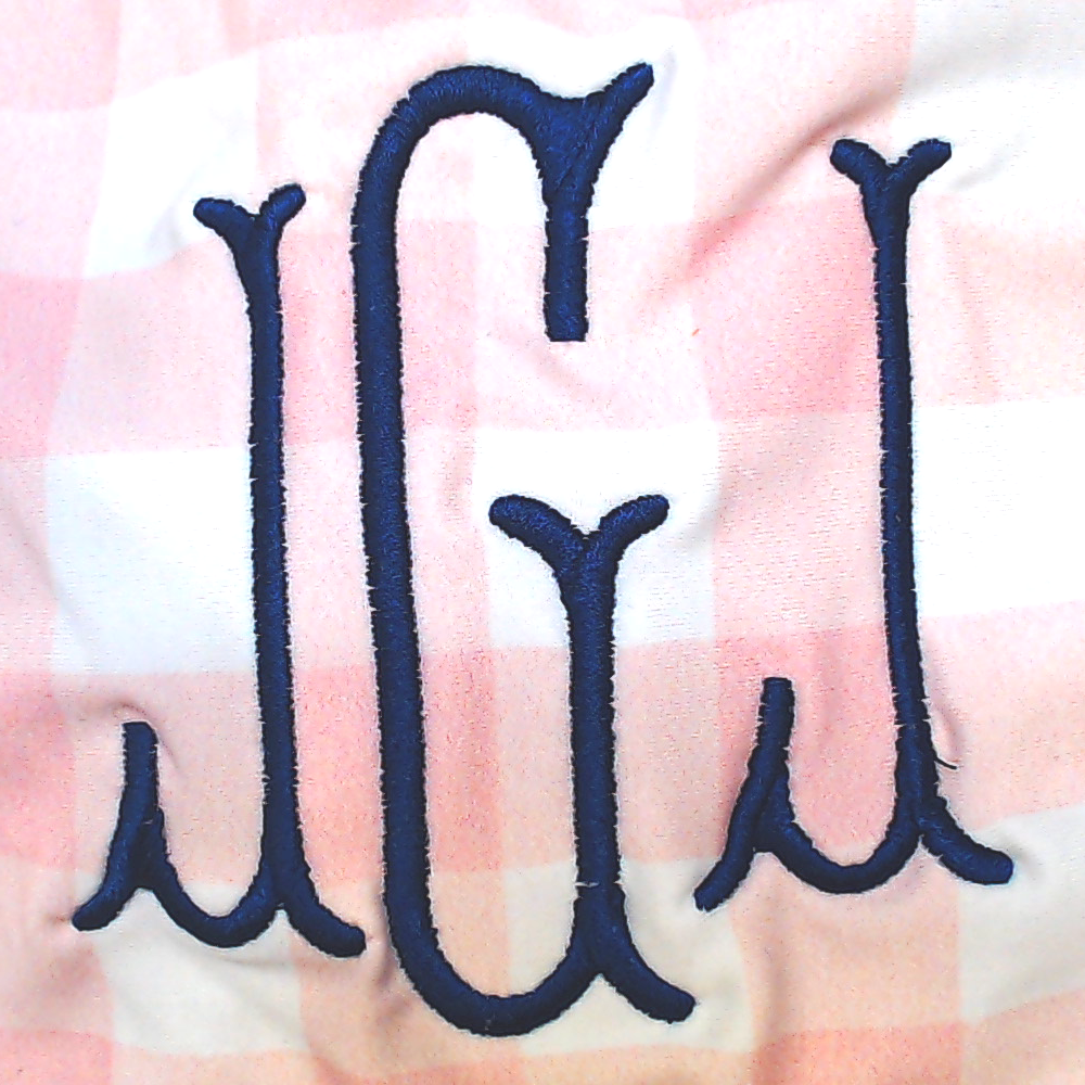 BLOOPER SWIM: Monogrammed High Neck Bikini Top
