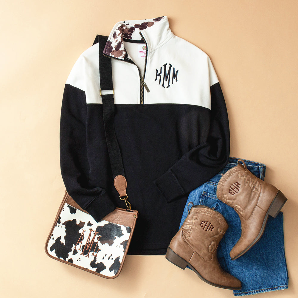 lilly❤︎様（リピーター様） Personalized Quarter Zip Sweatshirt – Marleylilly