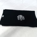 BLOOPER ACCESSORY: Monogrammed Cable Knit Scarf