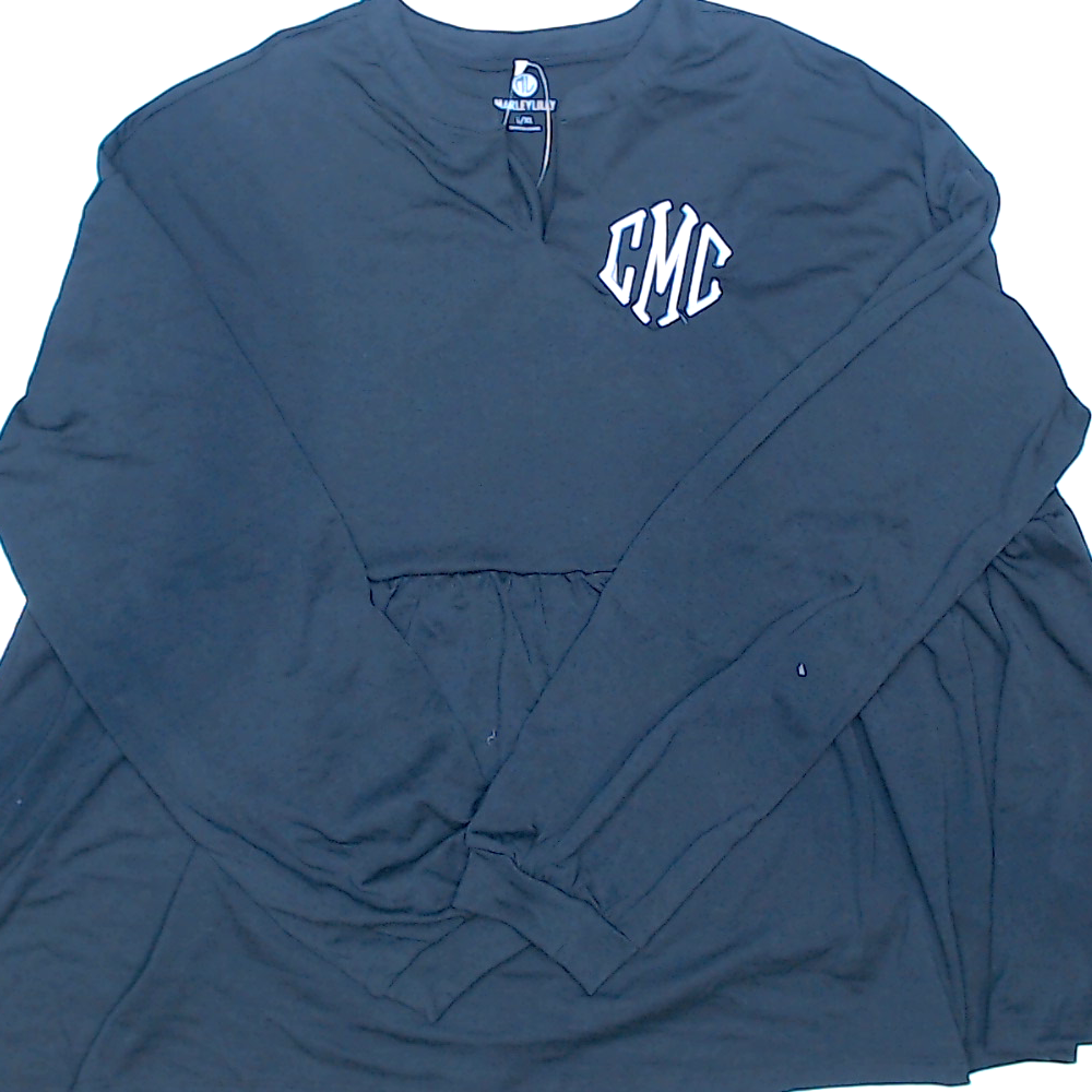 BLOOPER CLOTHING: Monogrammed Peplum Top