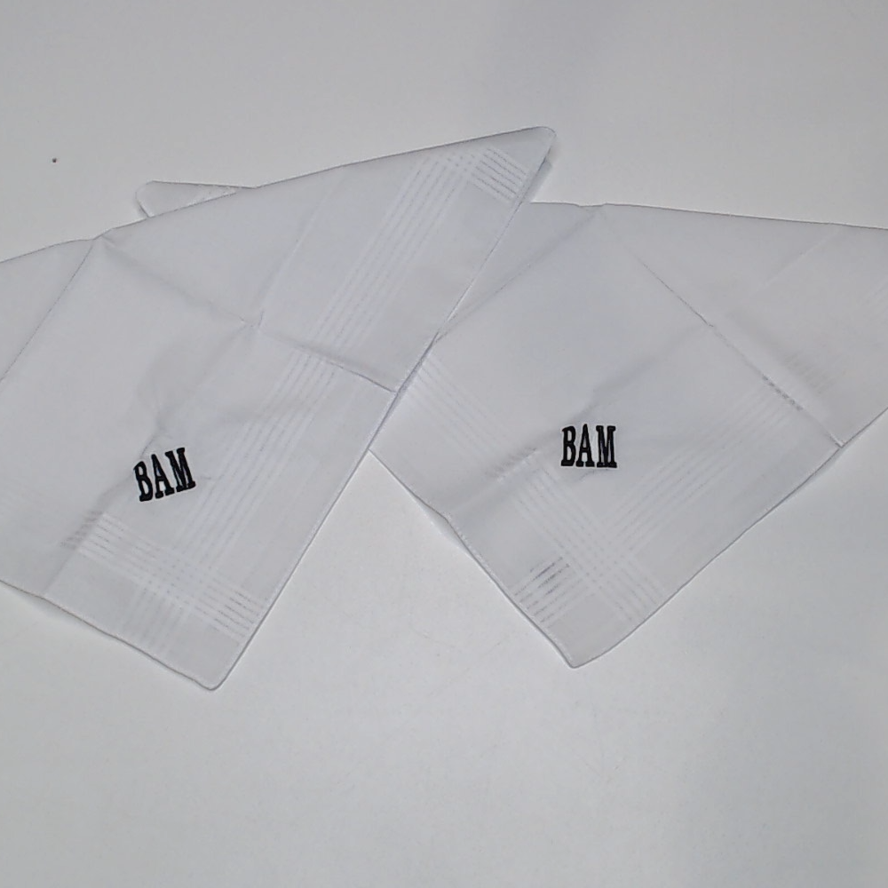 BLOOPER ACCESSORY: Monogrammed Men's Handkerchief Set