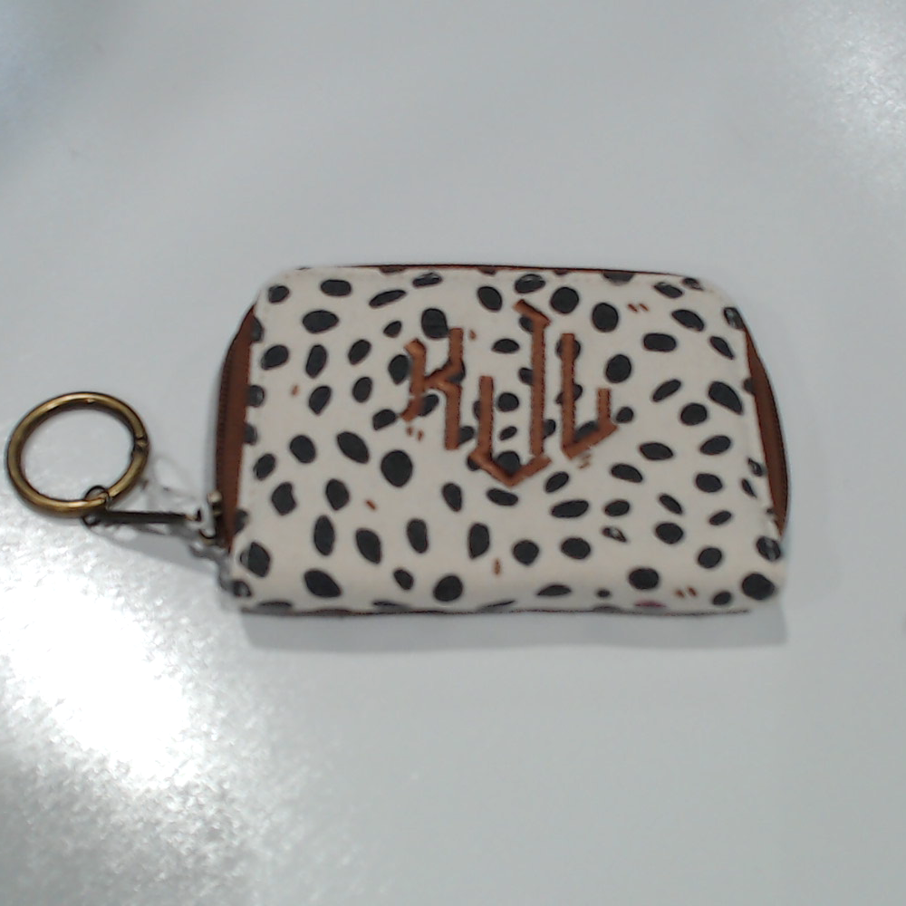 BLOOPER ACCESSORY: Monogrammed Keychain Wallet