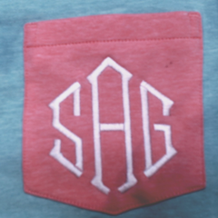 BLOOPER CLOTHING: Monogrammed Pocket T-Shirt