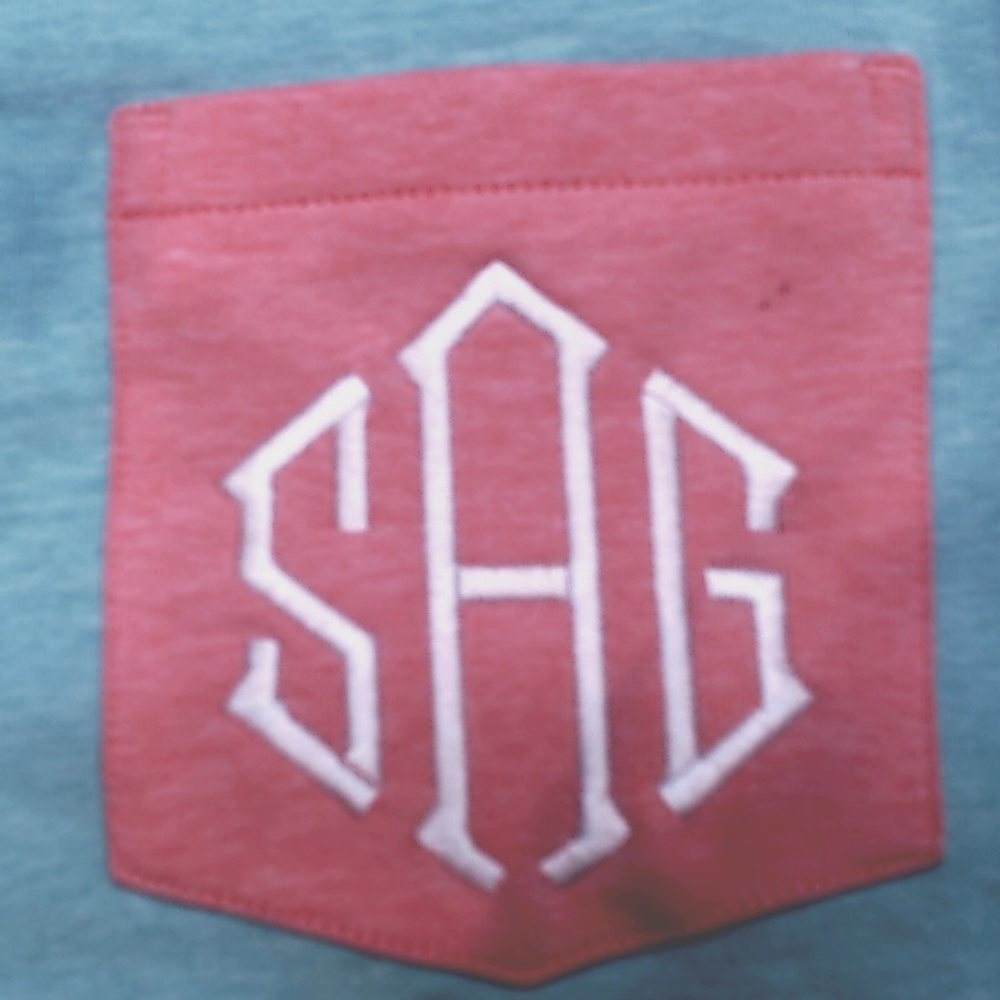 BLOOPER CLOTHING: Monogrammed Pocket T-Shirt