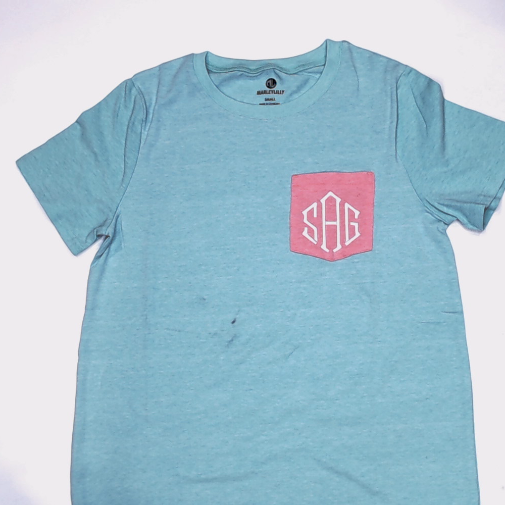 BLOOPER CLOTHING: Monogrammed Pocket T-Shirt