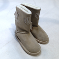 BLOOPER KIDS: Monogrammed Kids Sherpa Tie Booties