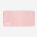Alpha Omicron Pi Desk Mat in Blush | Faux Leather Sorority Desk Accessory