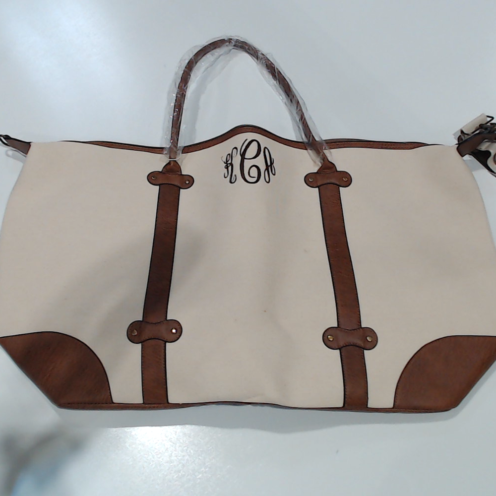 BLOOPER BAG: Monogrammed Vintage Weekender