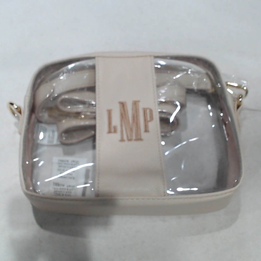 BLOOPER BAG: Monogrammed Clear Stadium Crossbody Bag