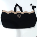 BLOOPER BAG: Monogrammed Wavy Top Weekender