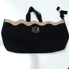 BLOOPER BAG: Monogrammed Wavy Top Weekender