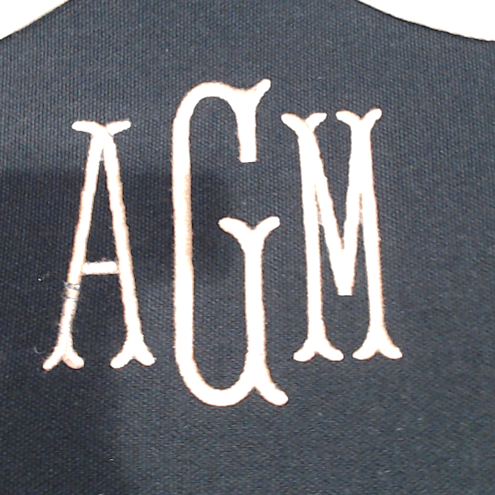 BLOOPER BAG: Monogrammed Wavy Top Weekender