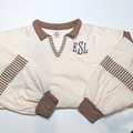 BLOOPER CLOTHING: Monogrammed Colorblock Sweatshirt