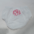 BLOOPER KIDS: Monogrammed White Eyelet Baby Bloomers