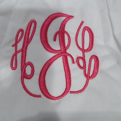 BLOOPER KIDS: Monogrammed White Eyelet Baby Bloomers