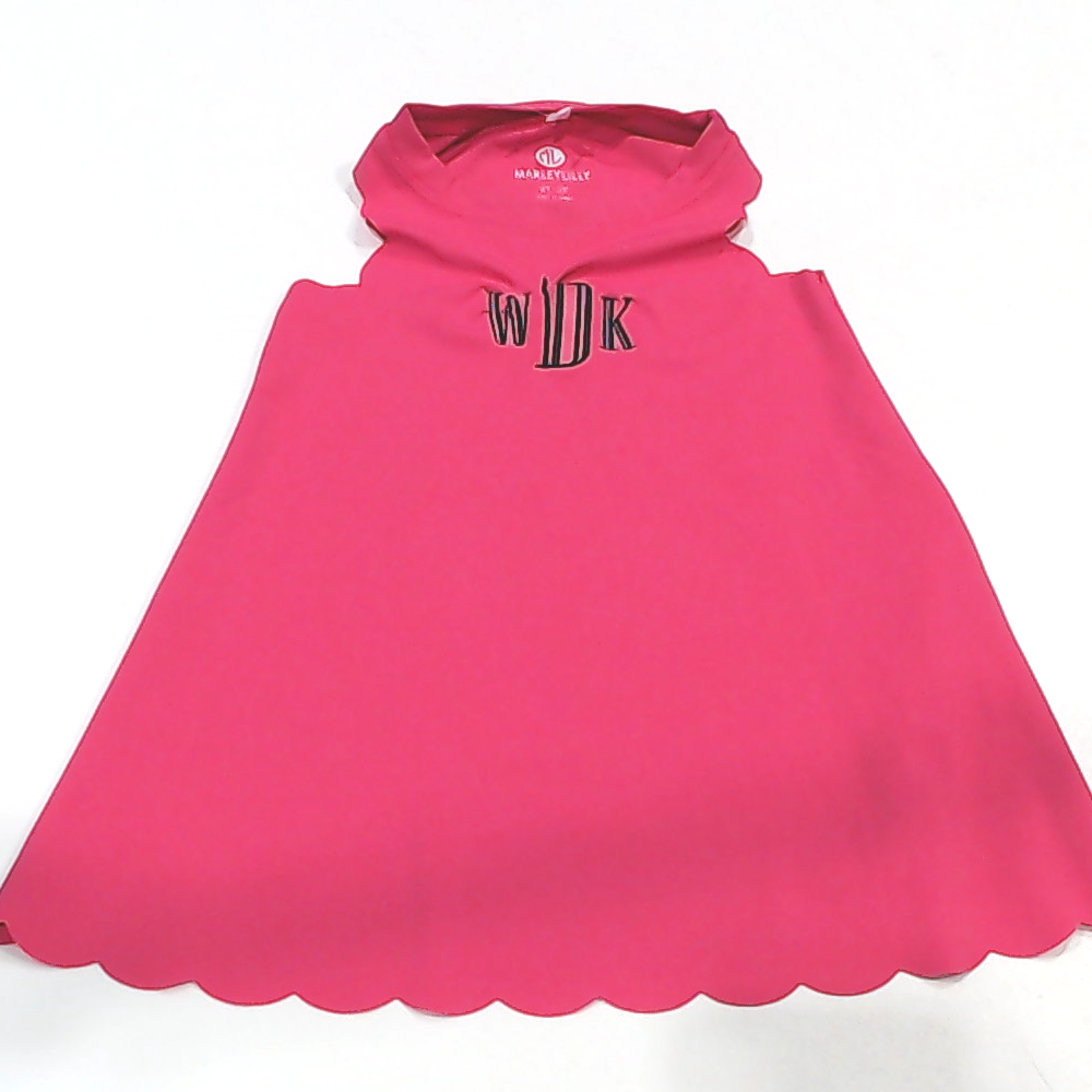 BLOOPER KIDS: Monogrammed Girls Scallop Dress