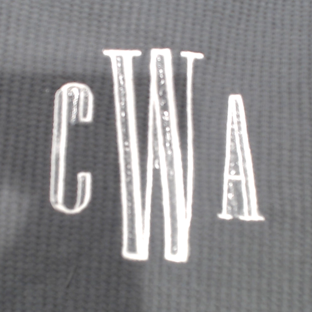 BLOOPER CLOTHING: Monogrammed Lightweight Waffle Quarter Zip Pullover