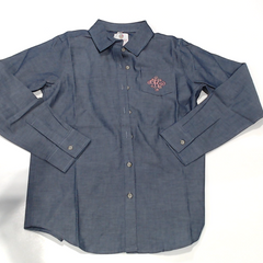 BLOOPER KIDS: Monogrammed Kids Button Down Tunic