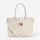 Alpha Phi Laptop Tote Bag | Bone